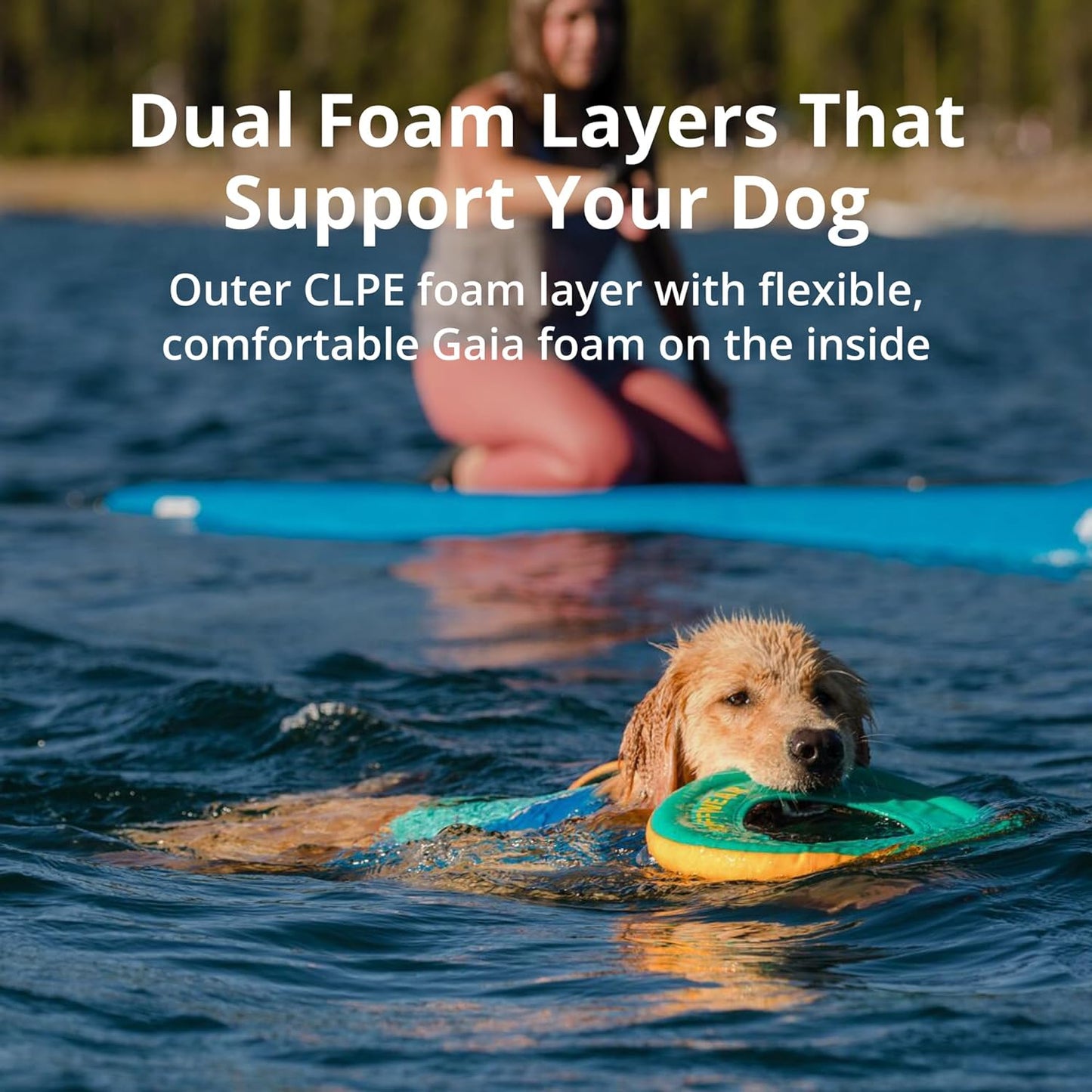 , Float Coat Dog Life Jacket, Swimming Safety Vest with Handle, Blue Dusk, X-Small