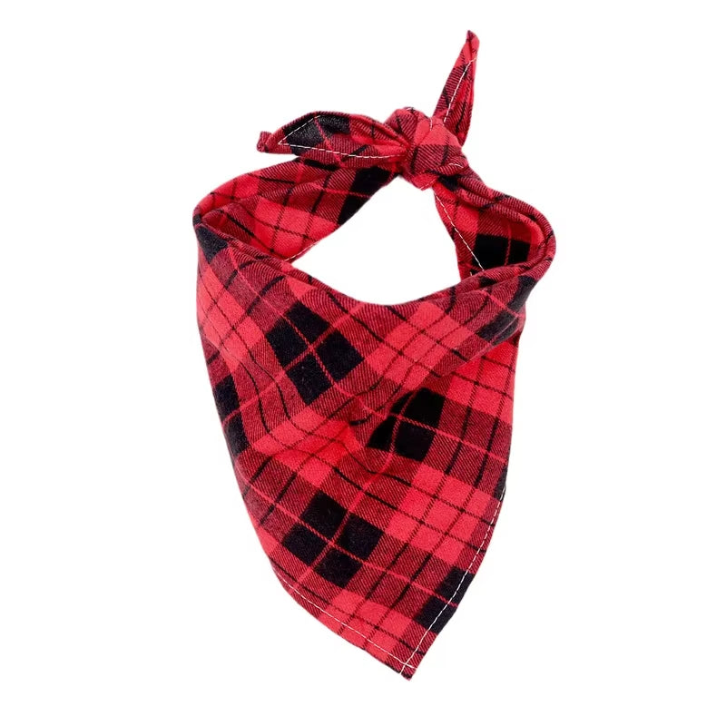Classic Dog Bandana – Stylish Cotton Bibs for Medium & Large Dogs